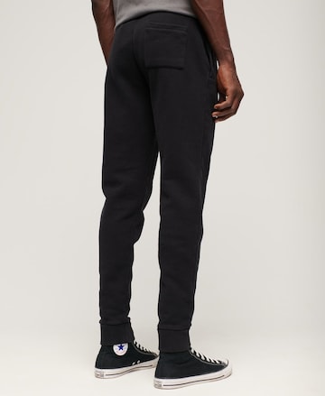 Superdry Tapered Broek in Zwart