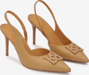 Kazar - Zapatos con plataforma en beige