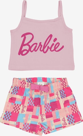 Pyjama ' Barbie ' Mattel en rose : devant