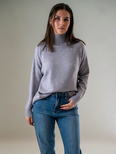 WEARABLE STORIES Sweater 'Riske' in Light grey, Item view