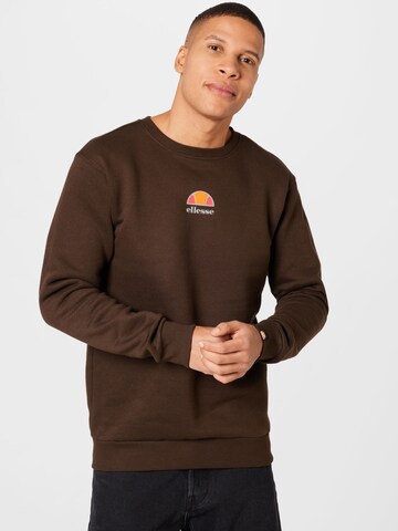 ELLESSE - Ajuste regular Sudadera en marrón: frente