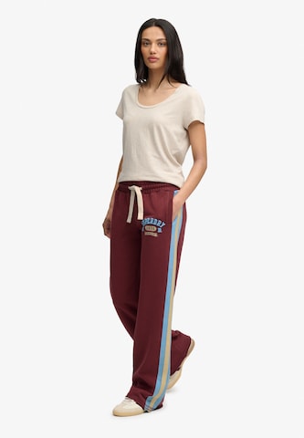 Superdry & Co Wide leg Broek in Bruin