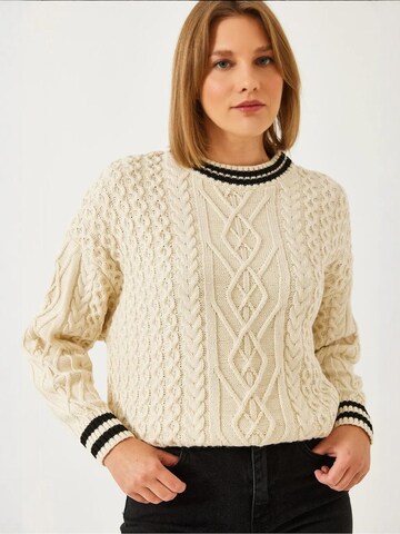 Bianco Lucci Pullover in Beige: Vorderseite