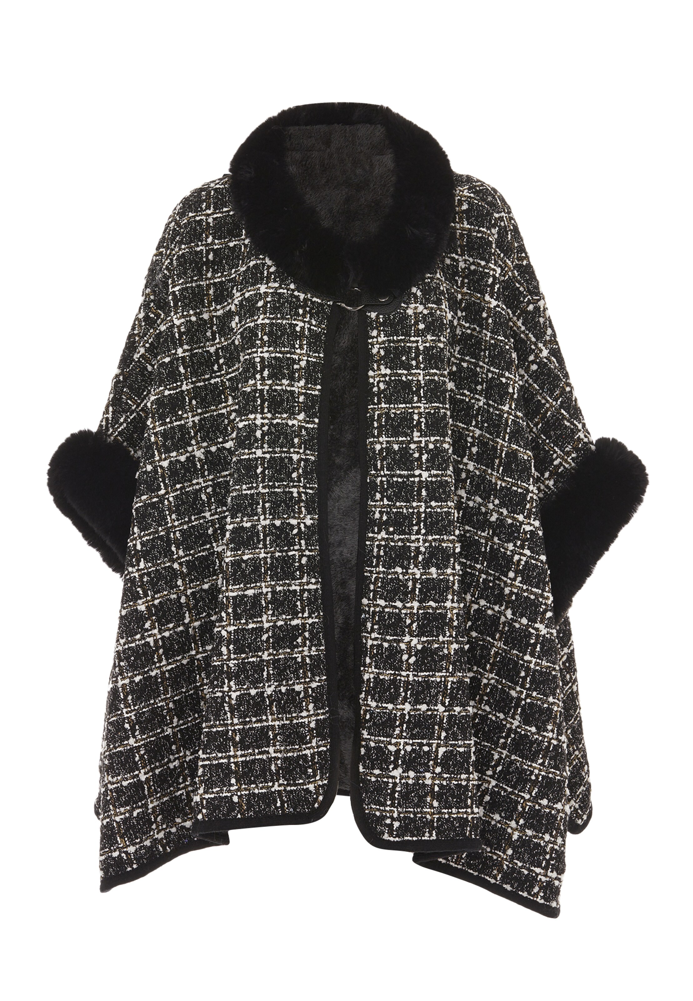 Cape CHANI en noir : devant