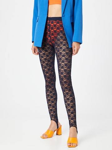 Slimfit Leggings 'Dolly' di Lollys Laundry in blu: frontale