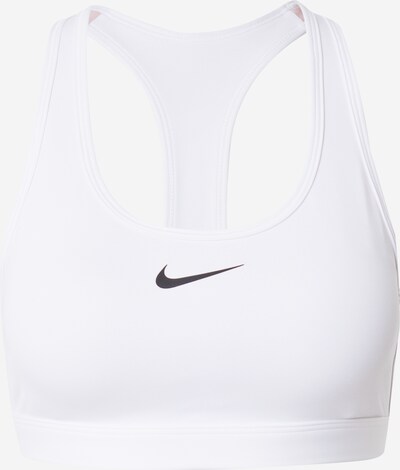 NIKE Soutien-gorge de sport 'Swoosh' en noir / blanc naturel, Vue avec produit