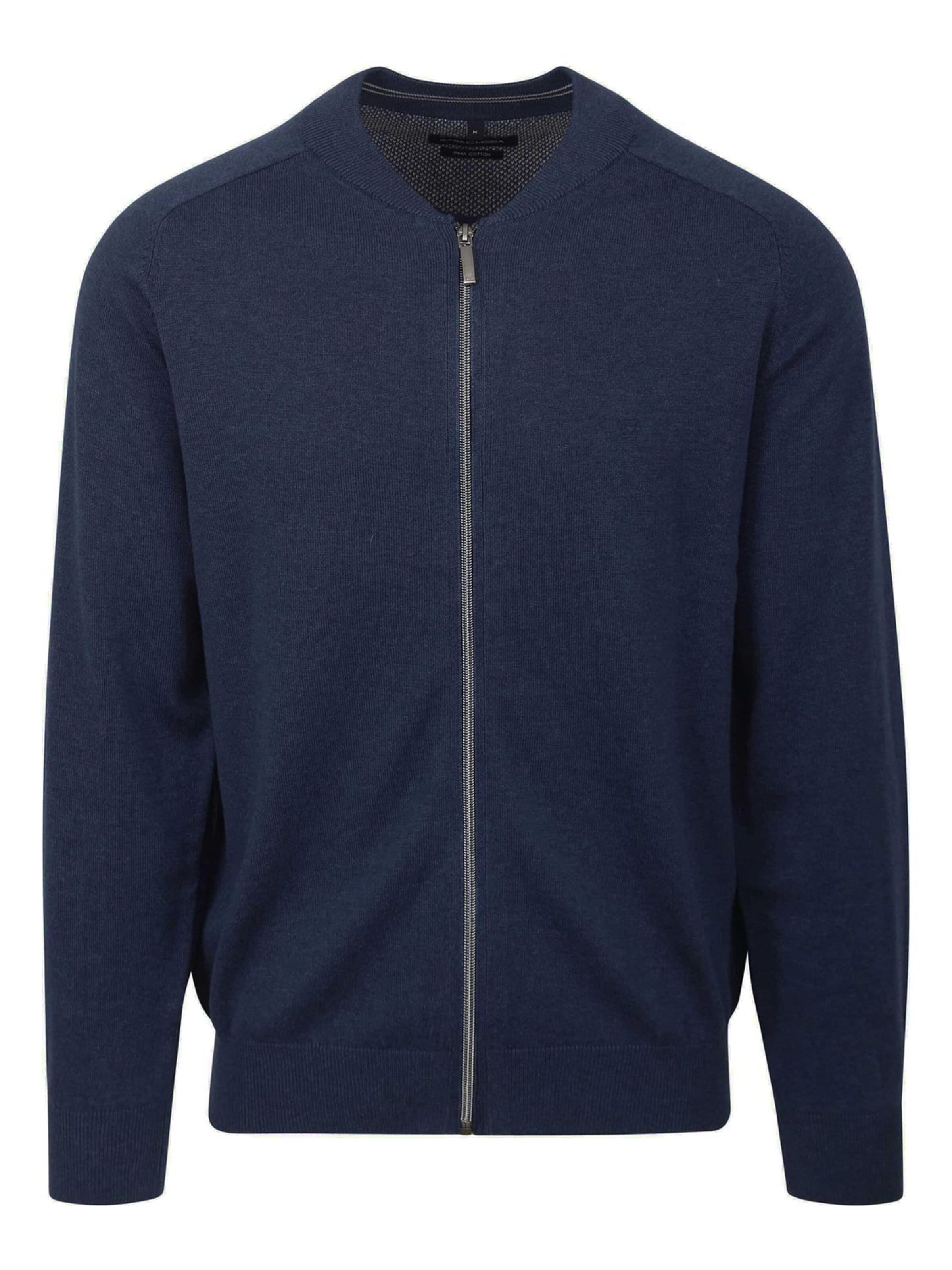 CASA MODA Knit cardigan in Blue: front