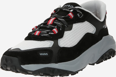HUGO Red Sneaker 'GO1ST Dbth' in grau / rot / schwarz / weiß, Produktansicht