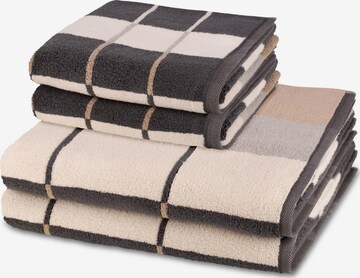 ROSS Towel 'Three Stars' in Grey: front