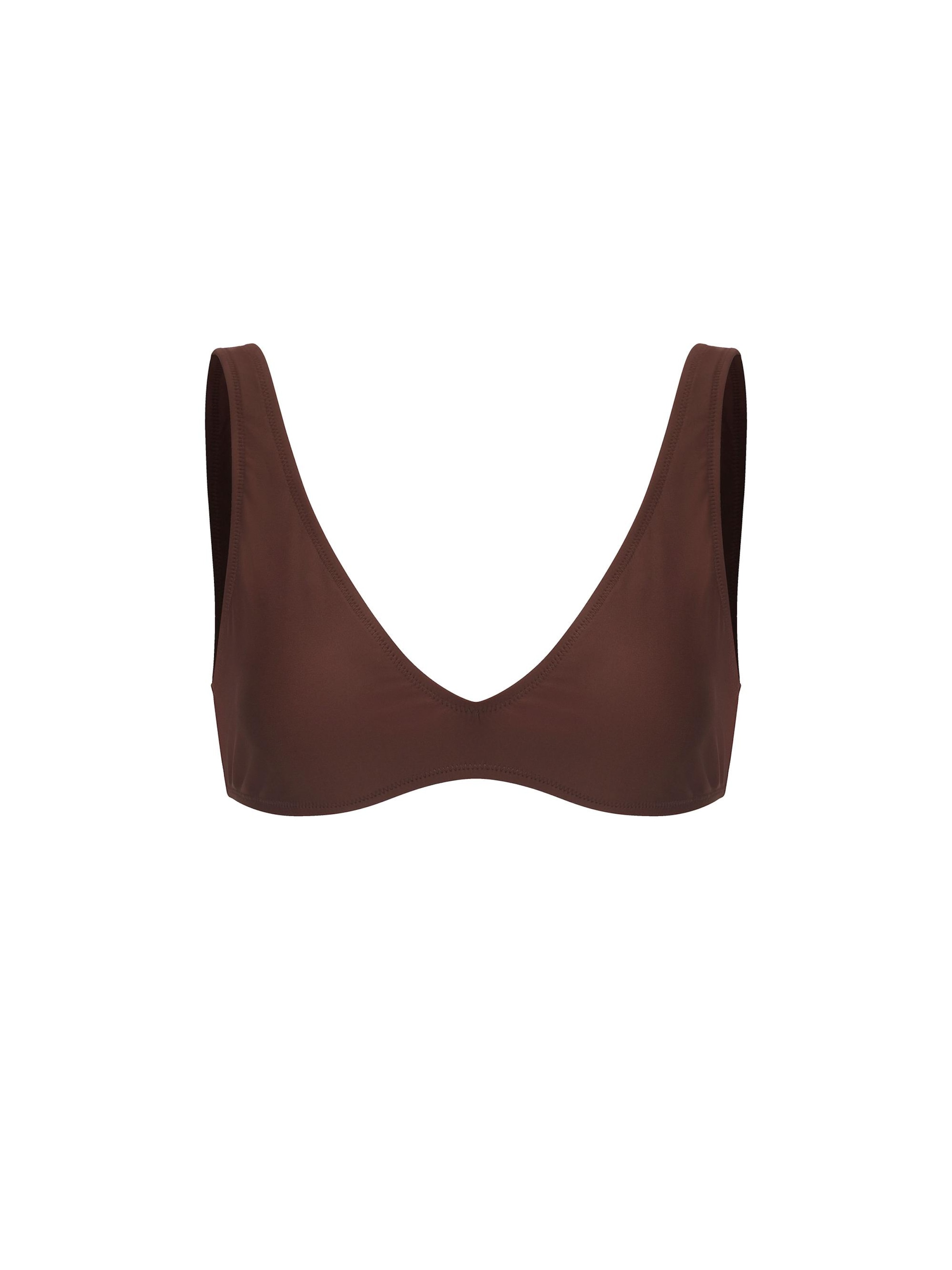 cfab (formerly creamy fabrics) Bustier Bikinitop 'Bikini Top'‌‌‌‌‌‌ in Braun: Vorderseite