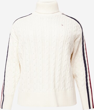 Tommy Hilfiger Curve Sweater in Beige: front