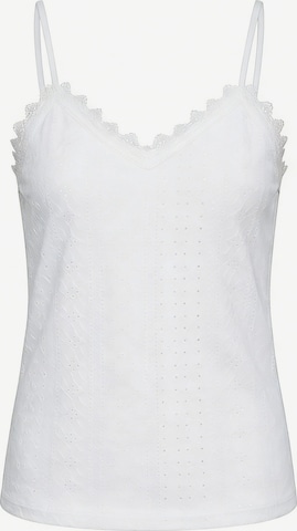 MEETWEE Top 'V-neck summer lace vest' in Wit: voorkant