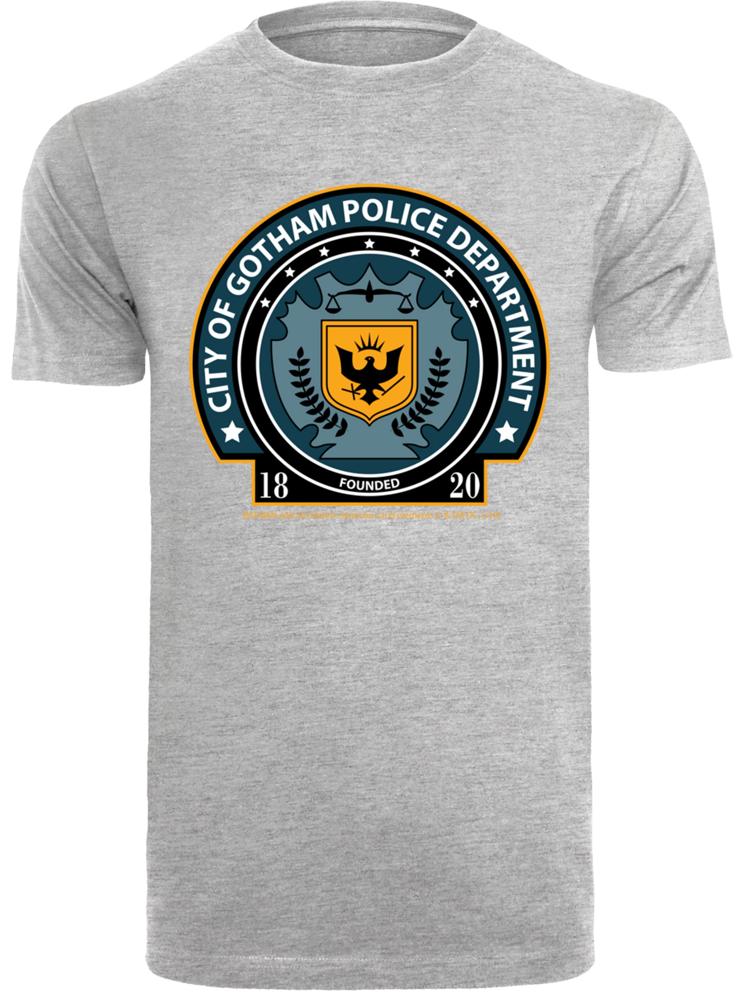 T-Shirt 'DC Comics Batman Gotham Police Dept' F4NT4STIC en gris : devant