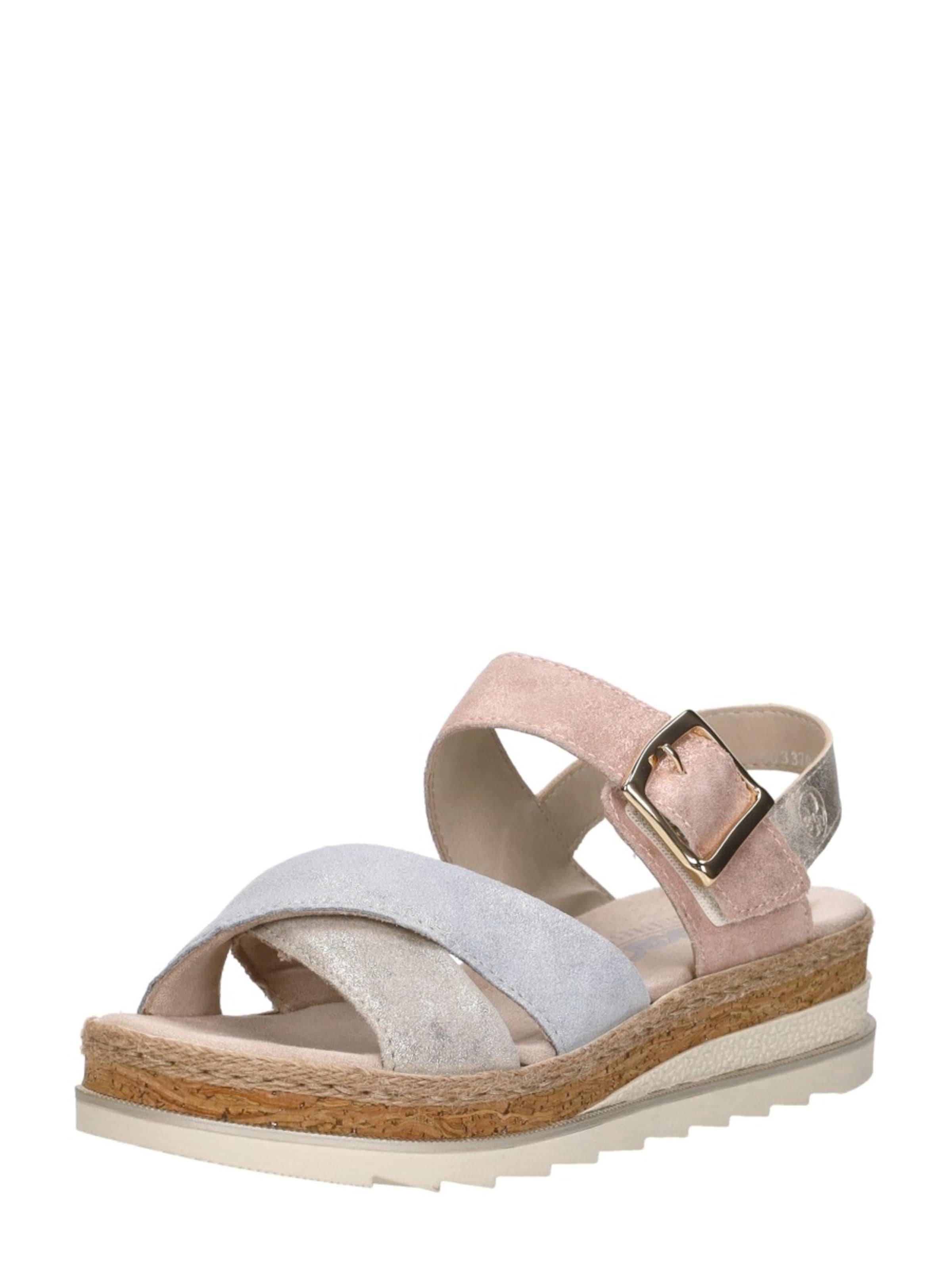 Rieker Sandal 'Sandalen Plat' in White: front