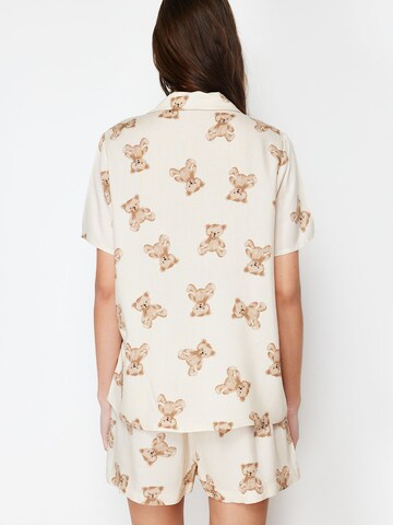 Trendyol Kort pyjamas i beige