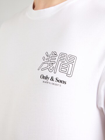 Only & Sons Shirt 'ONSTRISTAN' in White