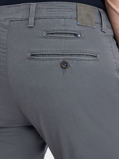 BRAX Chino ' Fabio ' in de kleur Grijs, Productweergave