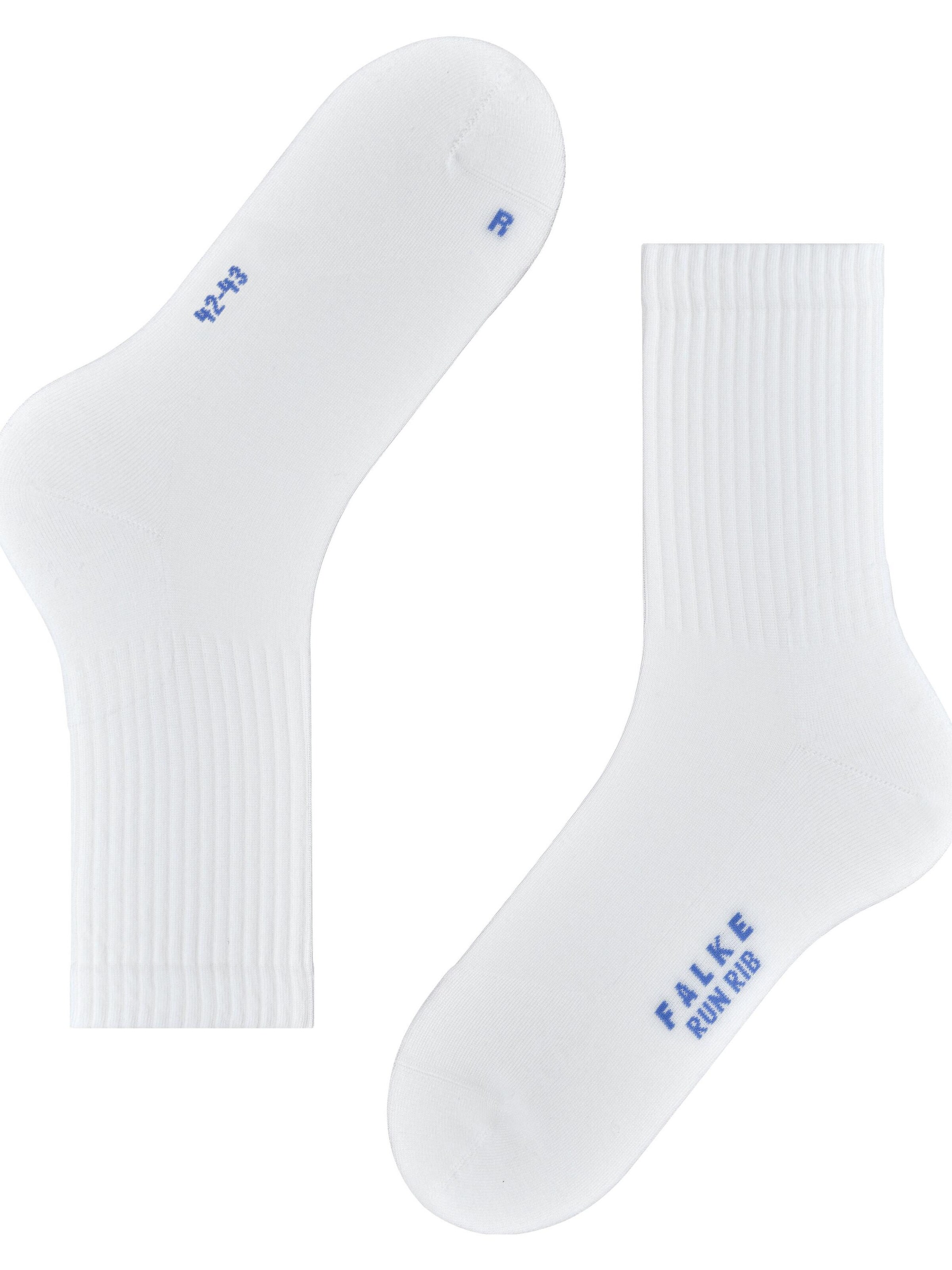 FALKE Socks 'Run Rib Crew' in White
