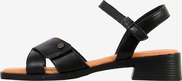 The Divine Factory Sandale in Schwarz: Vorderseite