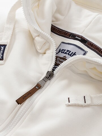 yazubi Sweatjacke 'Jacob' in Weiß