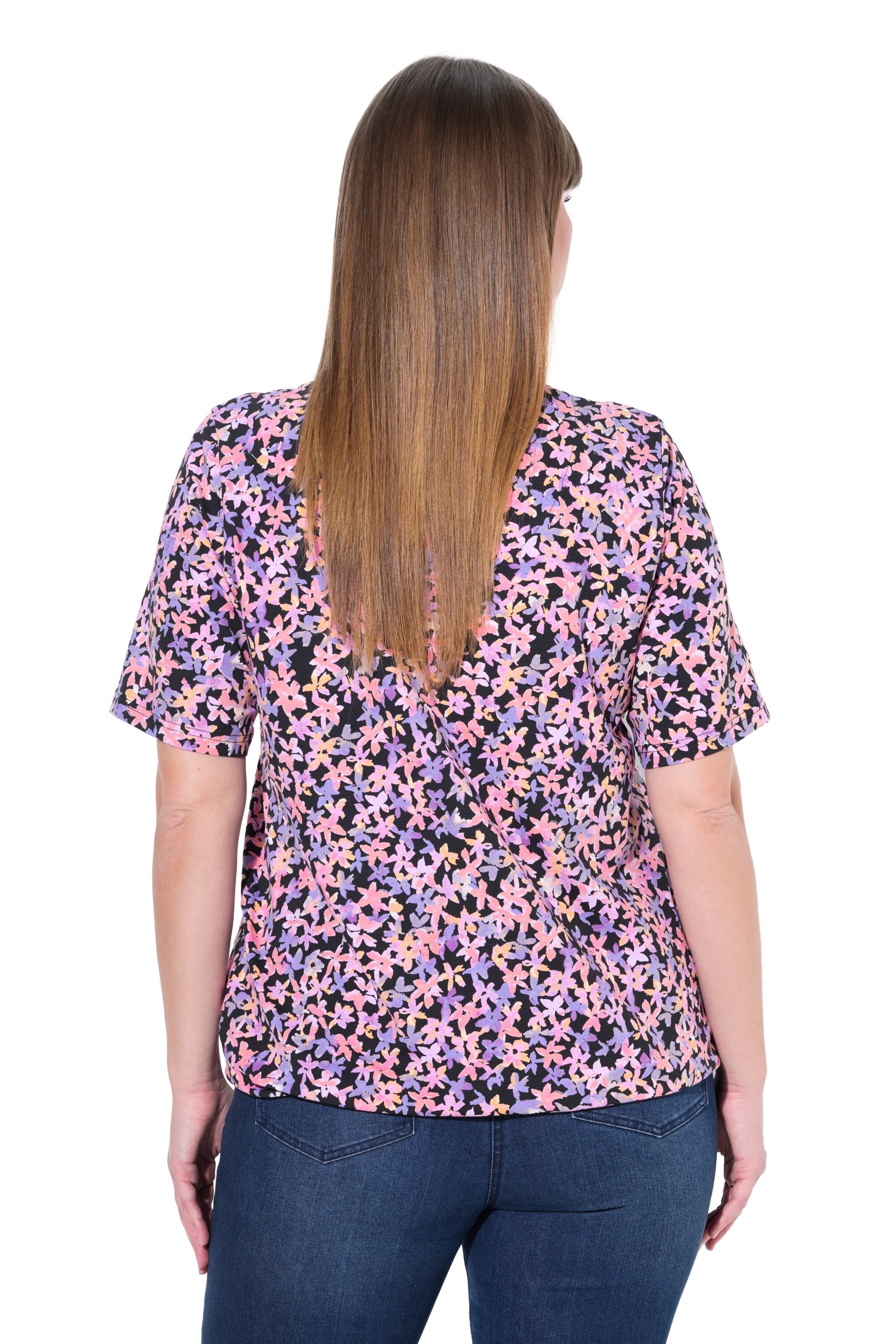 T-shirt Ulla Popken en mélange de couleurs