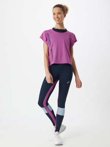 Skinny Pantalon de sport 'VISIBILITY' ASICS en bleu