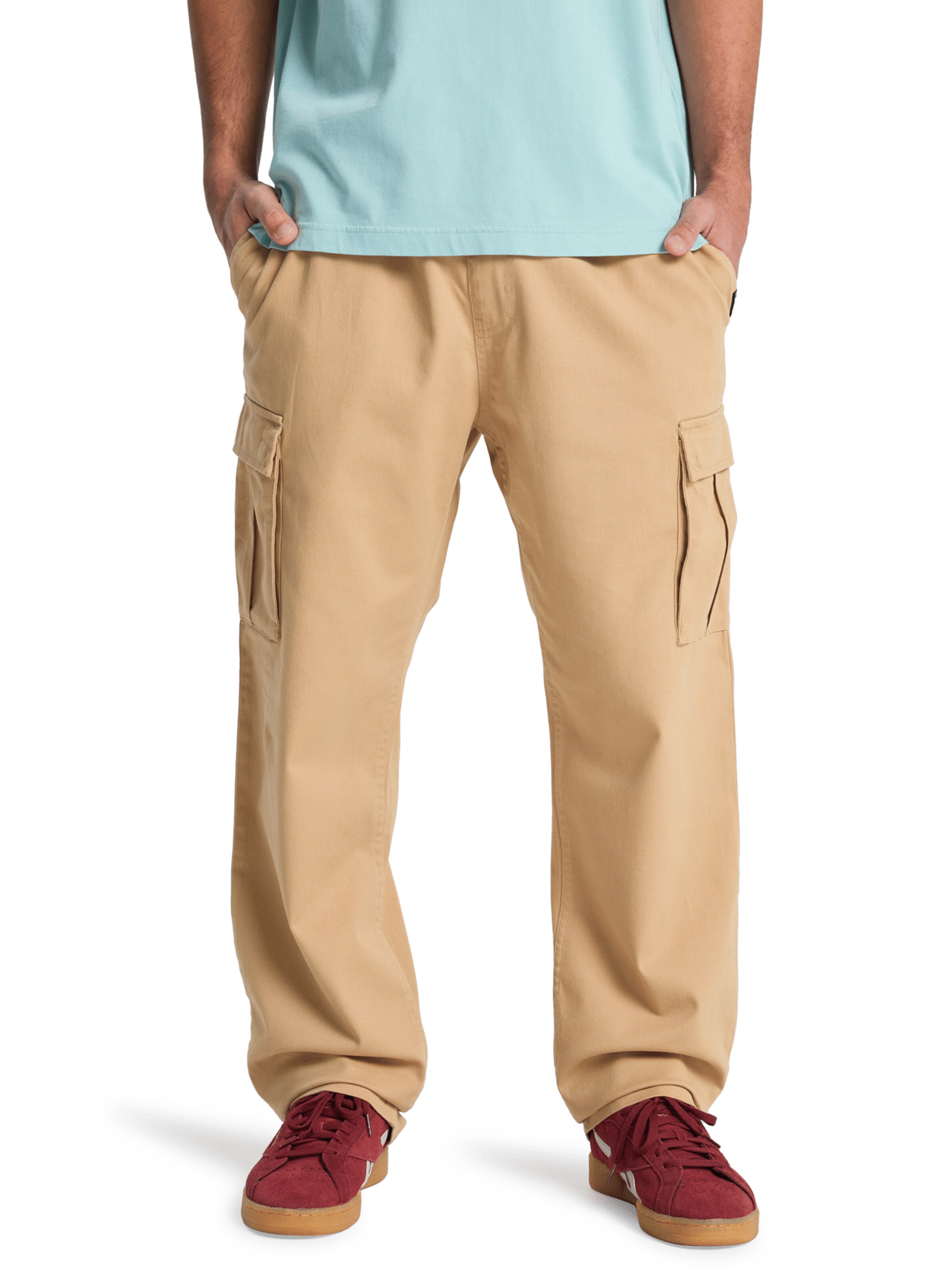 QUIKSILVER Pants 'Taxer' in Beige: front