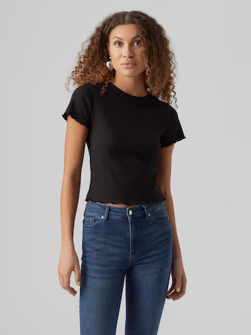 VERO MODA Shirt 'Emma' in Zwart: voorkant