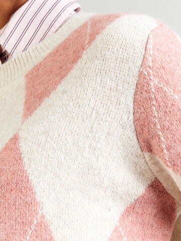 ICHI Sweater 'IHFenster' in Beige