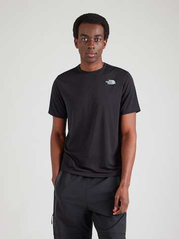 THE NORTH FACETehnička sportska majica 'BITMAP' - crna boja: prednji dio