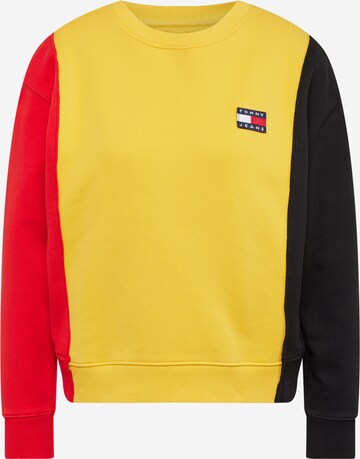 Tommy Jeans Sweatshirt in Gelb: predná strana