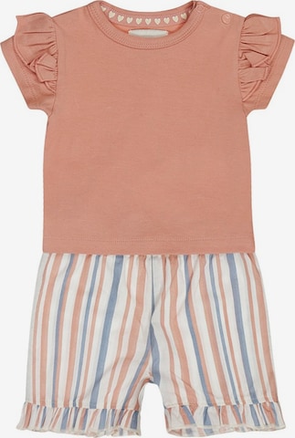 Dirkje Set '2 pc set, T-shirt, Shorts' in Roze: voorkant