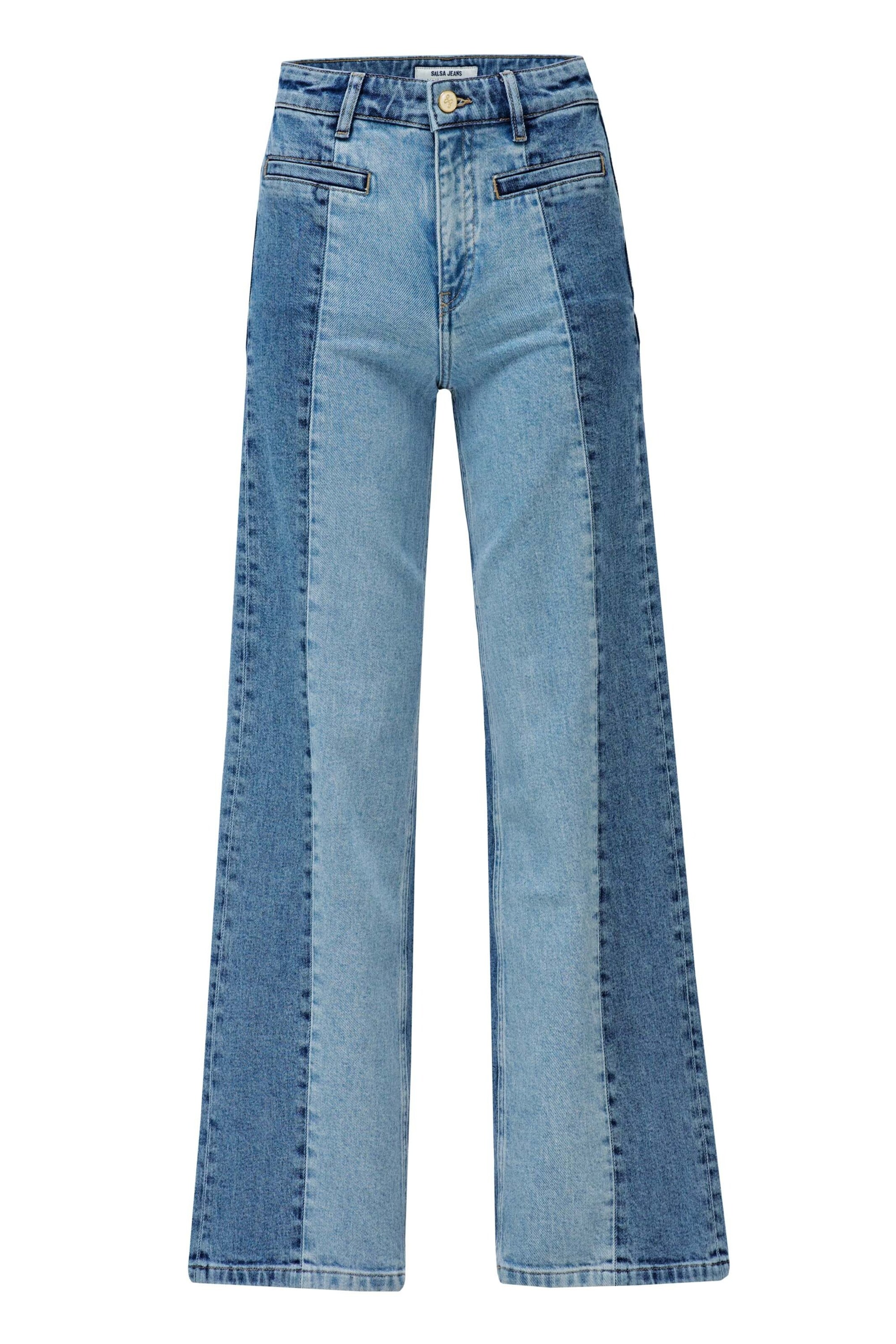 Salsa Jeans Wide leg Jeans 'Faith' in Blauw: voorkant