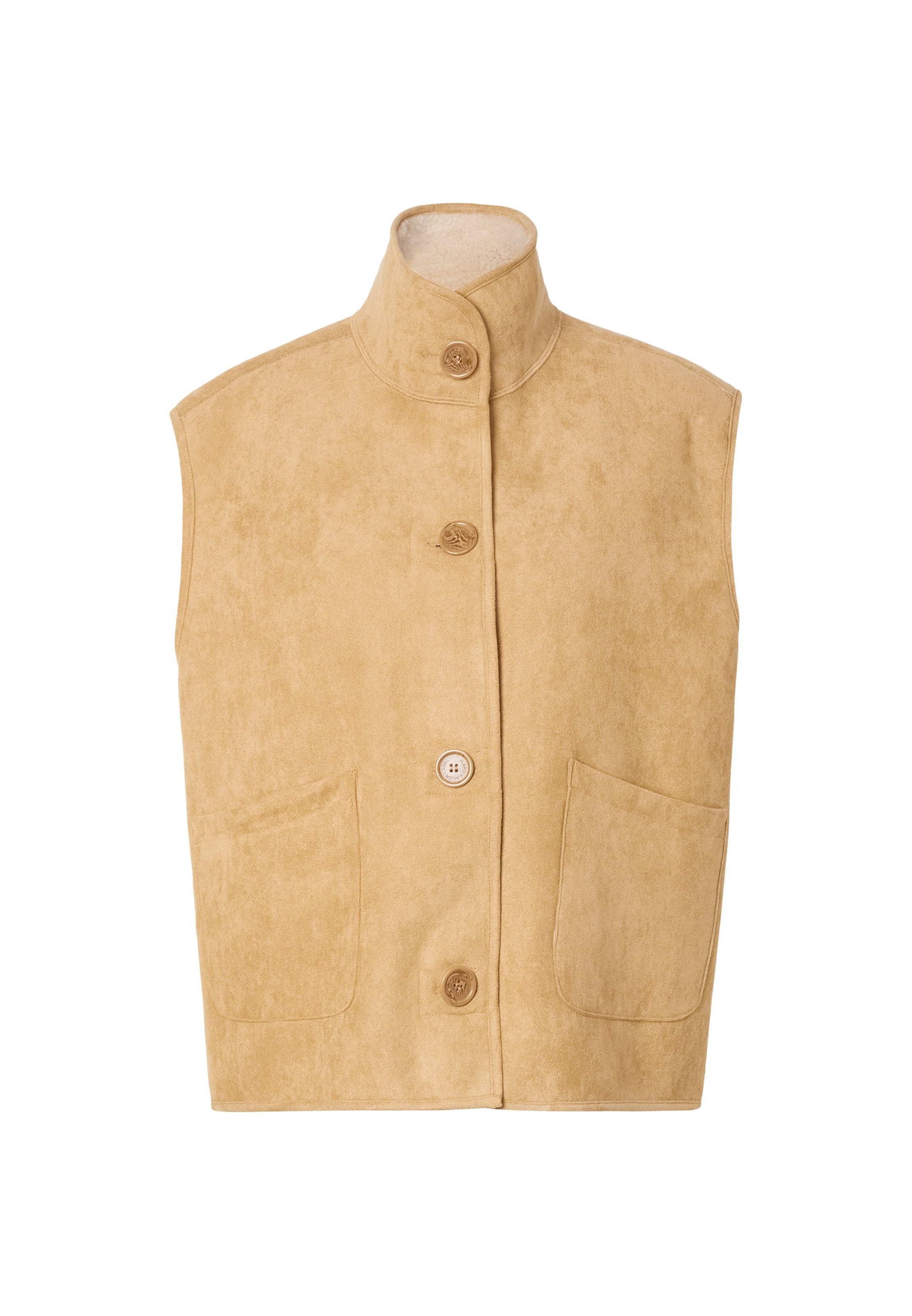 Gilet Karo Kauer en beige : devant