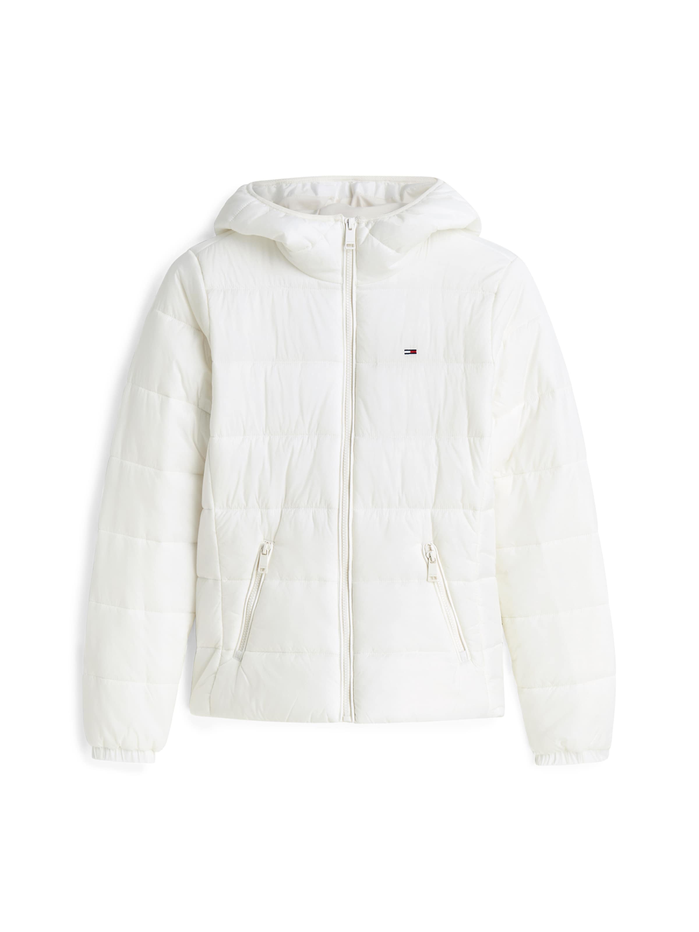 Tommy Jeans - Casaco meia-estação em branco: frente