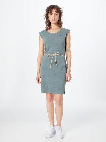 WLD - Vestido 'No Rules' en verde: frente