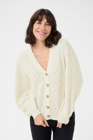 Cardigan 'Rita' Kaffe en blanc : devant