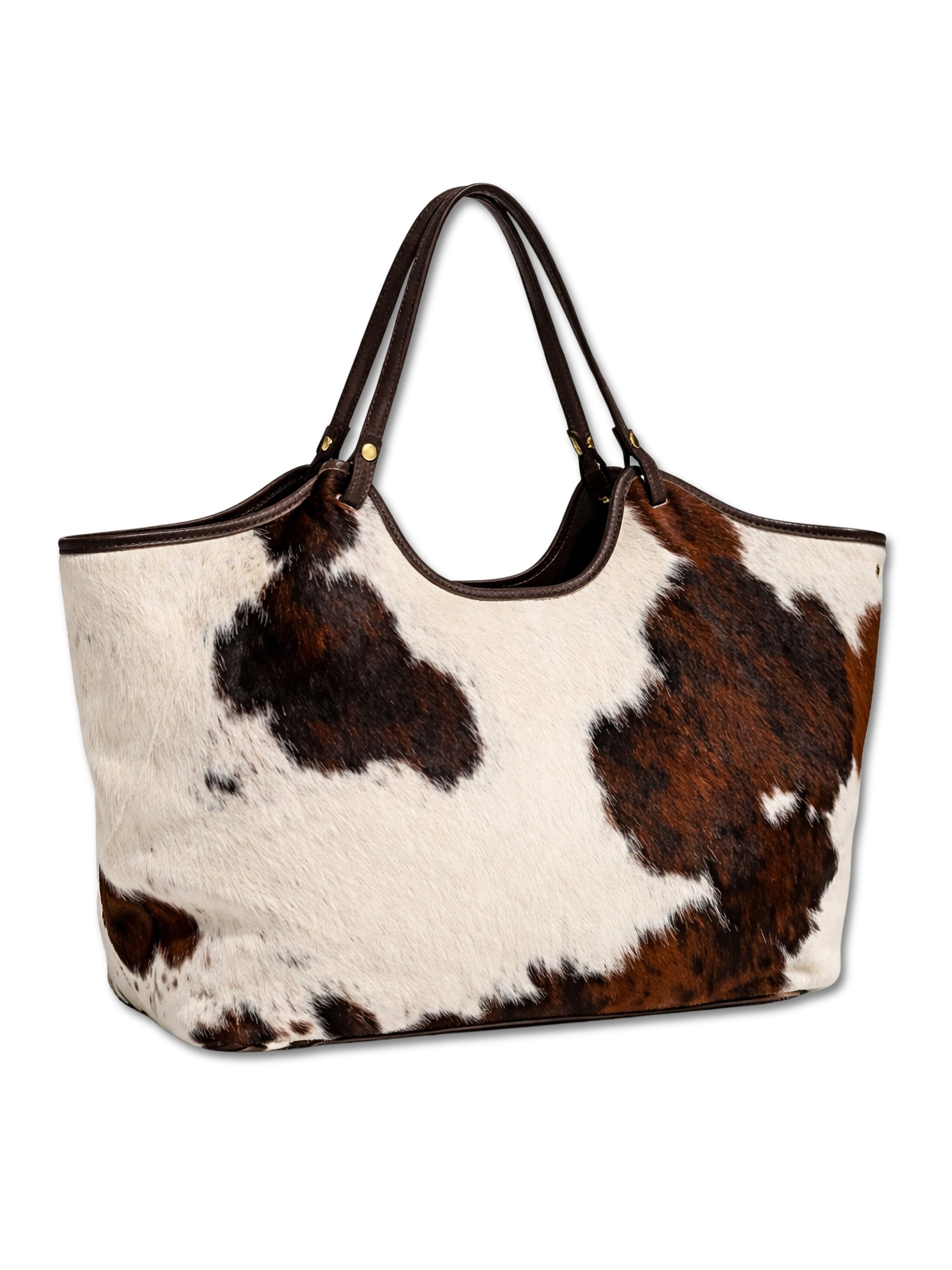 Allgäu Rebell Shoulder Bag 'Muuh' in Brown: front