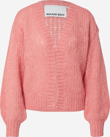 Geacă tricotată 'ROUBANU' de la VILA ROUGE EDIT pe roz: față