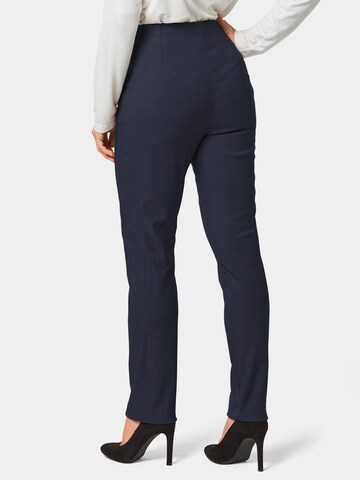 Coupe slim Pantalon 'Louisa' Goldner en bleu