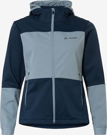 VAUDE Sportjas 'W Qimsa HD SFT J' in Blauw: voorkant