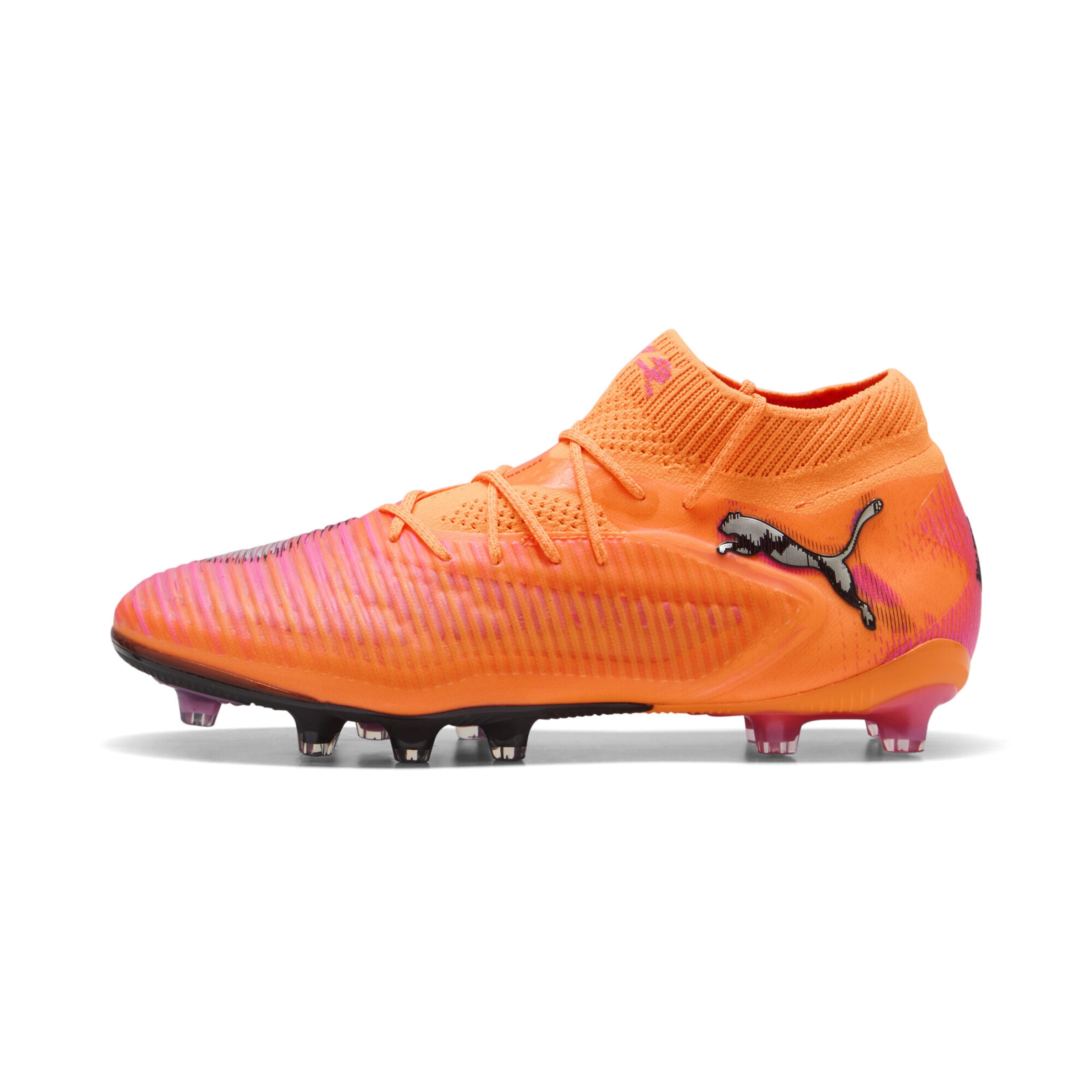 PUMA Soccer shoe 'Future 8 Ultimate' in Orange / Pink / Black / Silver, Item view