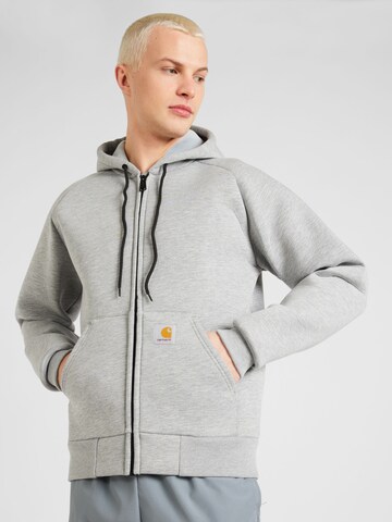 Carhartt WIP Sweat jacket in Grey: front