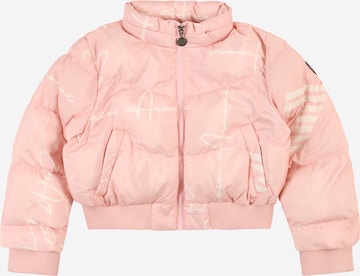 EA7 Emporio Armani Between-Season Jacket in Pink: front