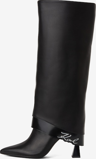 Karl Lagerfeld Bottes 'Debutante' en noir, Vue avec produit
