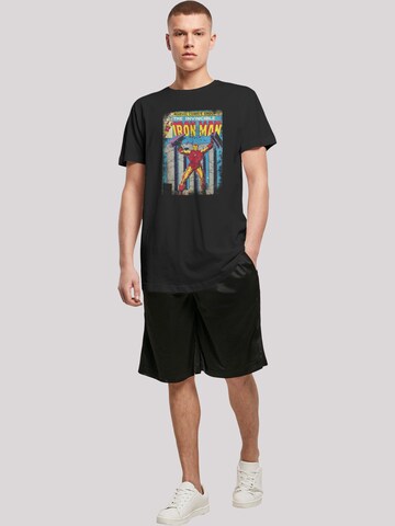 F4NT4STIC T-Shirt 'Marvel Iron Man Cover' in Schwarz