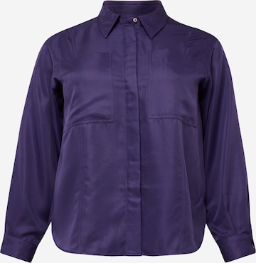 Vero Moda Curve Blouse 'SIKKA' in Blauw: voorkant