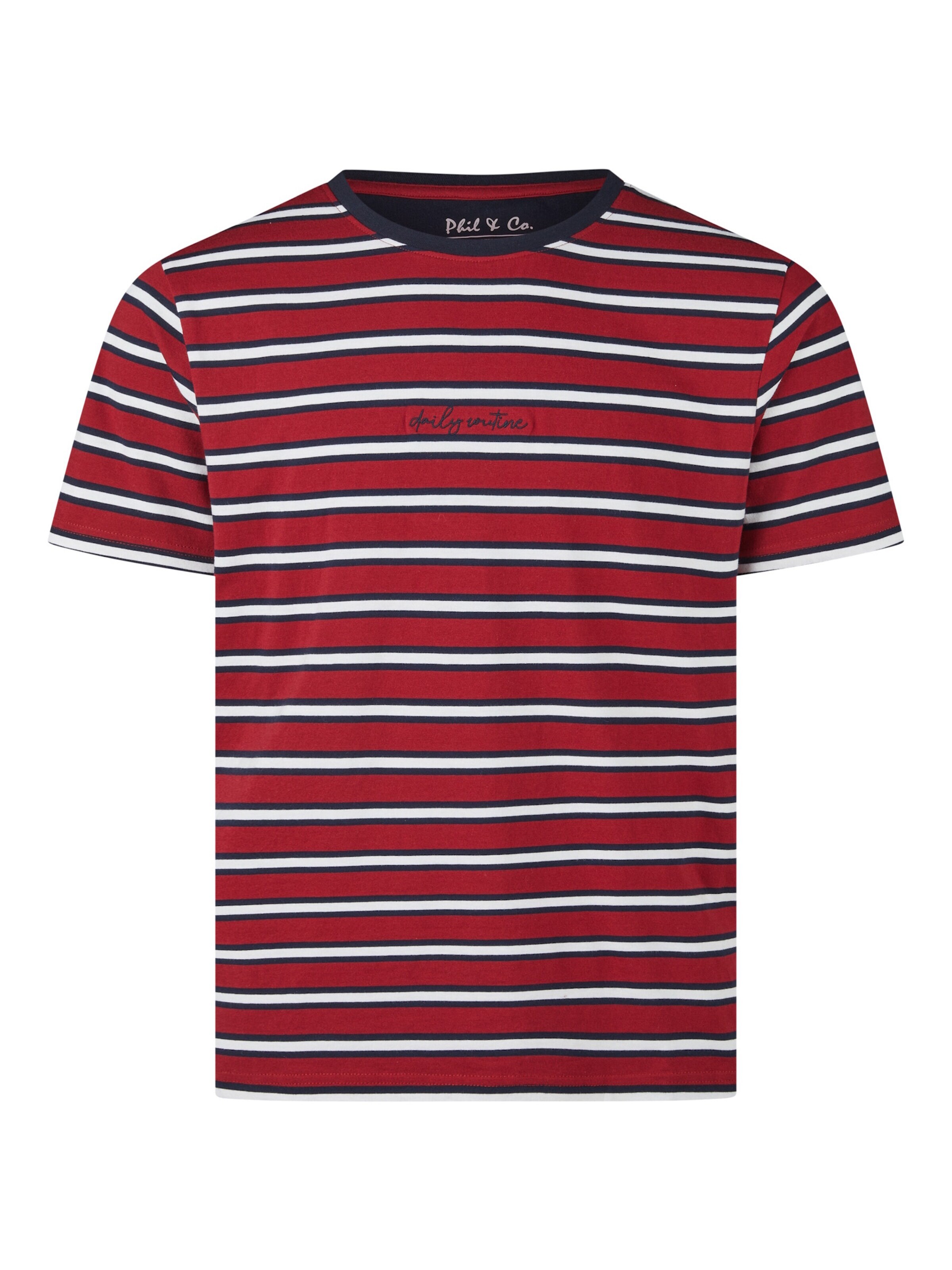 Phil & Co. Berlin Pajama short 'Phil & Co Heren Shortama Korte Pyjama Set' in Red