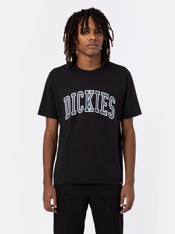 DICKIES T-shirt 'AITKIN' i svart: framsida