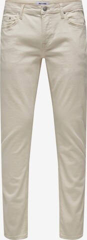 Only & Sons Regular Jeans 'Loom' i beige: framsida